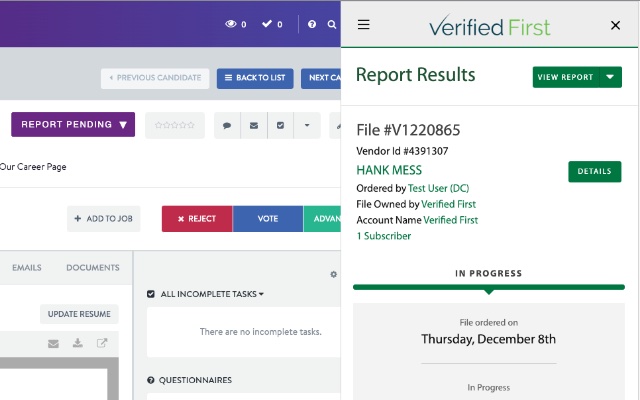 Verified First - Background Screening Preview image 3