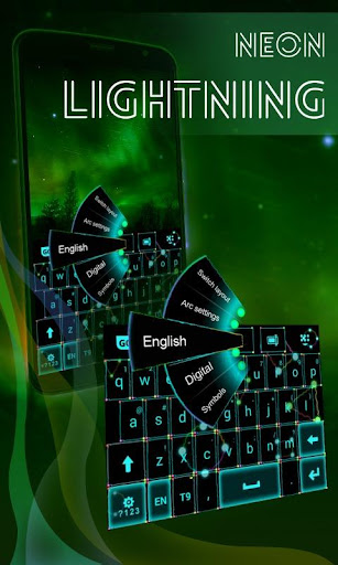 Neon Lightning Keyboard