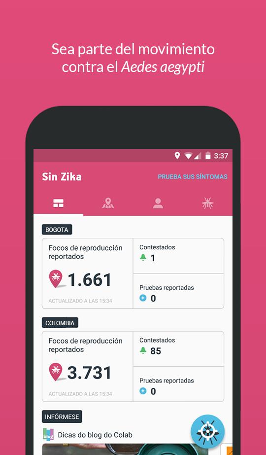 Android application Sem Dengue screenshort