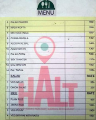 Halt Restaurant menu 4