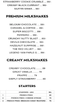 Super Thickshake menu 2