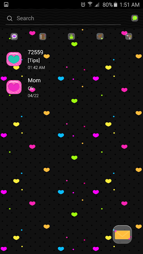 Android application TrueLove Go Sms screenshort