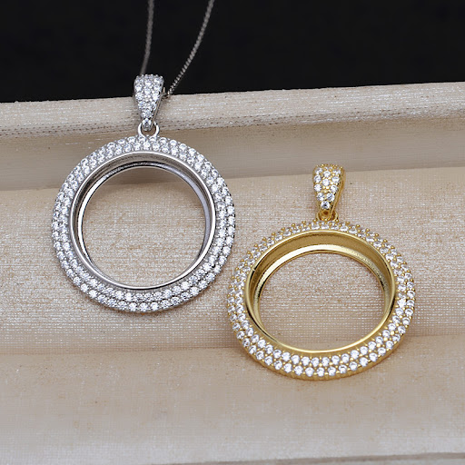Title 1, Pendant Necklace S925 Silver 165mm Charms DIY A...