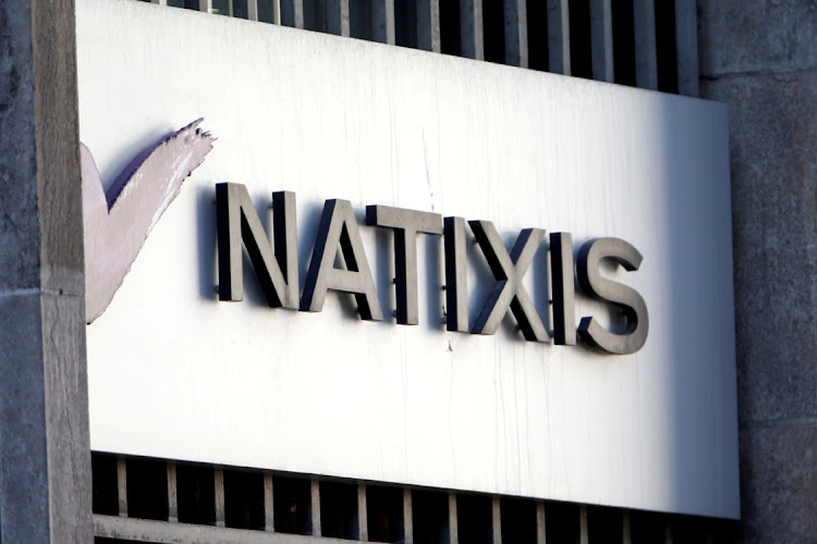 The logo of French bank Natixis outside one of their offices in Paris. Picture: REUTERS/CHARLES PLATIAU