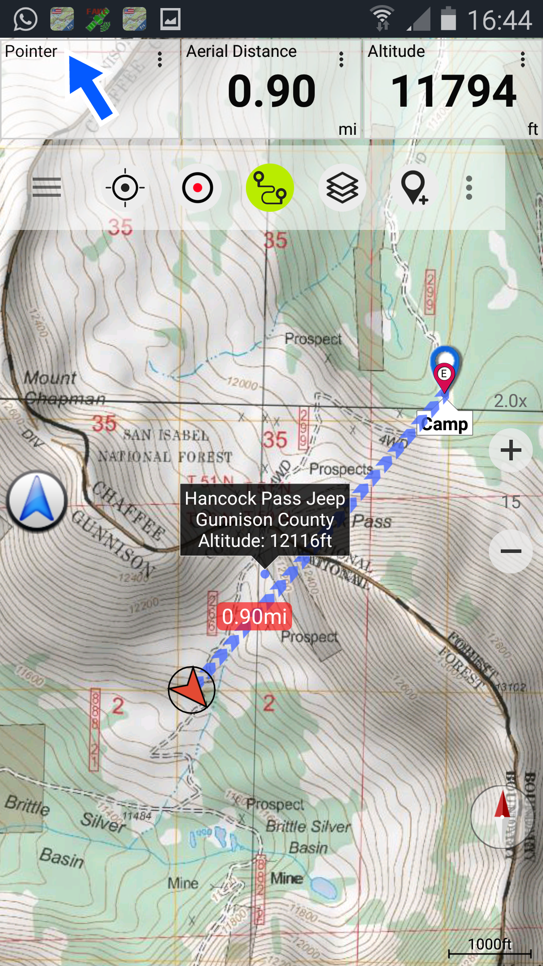Android application Canada Topo Maps Pro screenshort