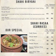 Shahi Kebab menu 1