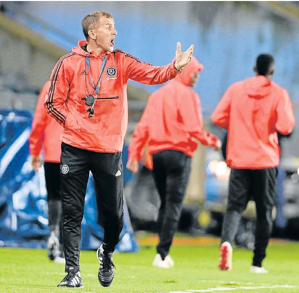 Orlando Pirates coach Milutin Sredojevic