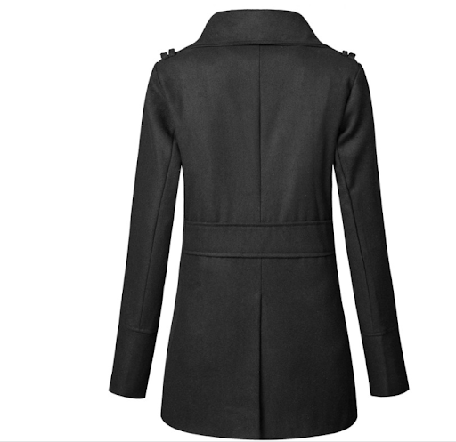Title 3, Solid Color Slim Long Trench Coat Plus Size Men...