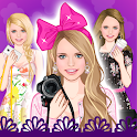 Floral Summer dress up game icon