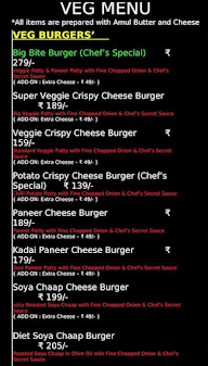 Chilli's Burgers menu 3