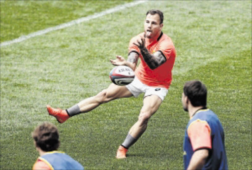 capable: Scrumhalf Francois Hougaard during the Springboks training session at Cape Town Stadium this week. The Bulls man is expected to bring in perfect distribution and speed at the breakdown tomorrowPhoto: Gallo Images