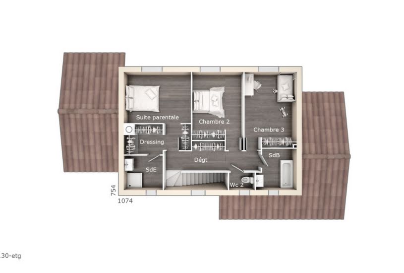  Vente Terrain + Maison - Terrain : 412m² - Maison : 130m² à Saint-Cyprien (66750) 