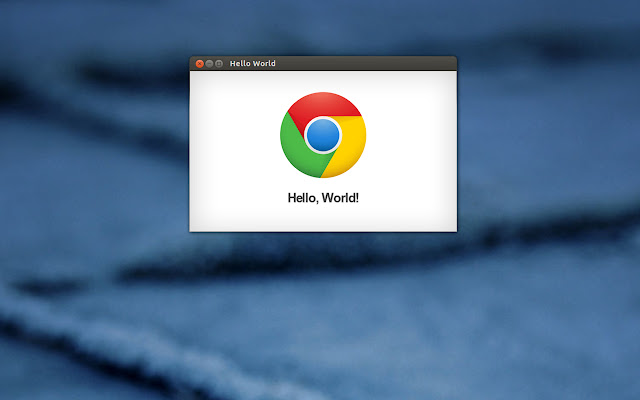 Hello World chrome extension