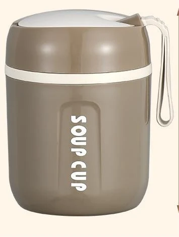 Mini copo a vácuo de aço inoxidável selado com colher, ideal para bebês e crianças pequenas, mantém a comida fresca e segura
