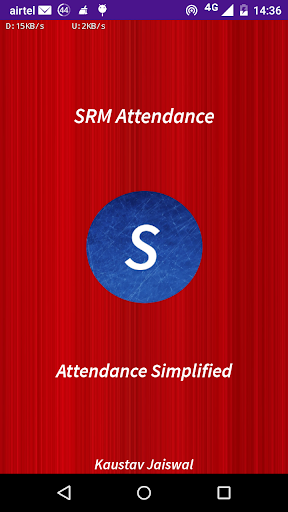 SRM Attendance KTR Only