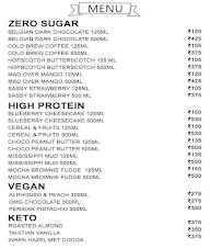 Go Zero Guilt Free Ice Creams menu 1