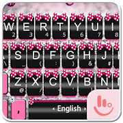 Pink Silver Bow Keyboard Theme 6.2.14.2019 Icon