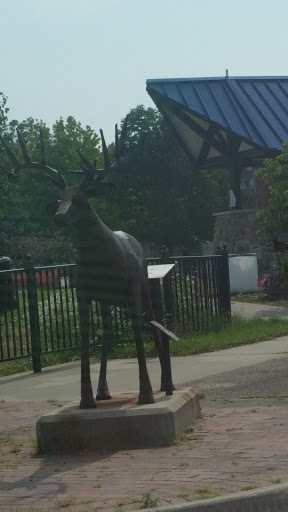 Metal Deer Sculpture