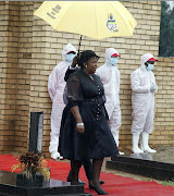 Mpumalanga premier Refilwe Mtsweni-Tsipane at Jackson Mthembu's memorial at the weekend.