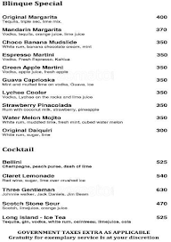 Blinque - Parc Estique menu 1