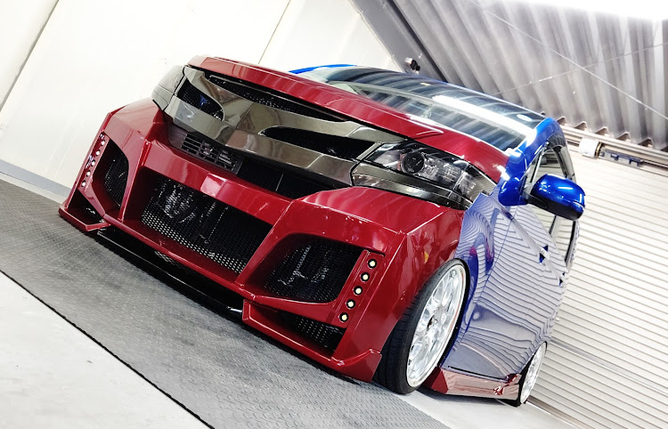 N-WGN カスタムのgarage AME・ボルドワールドエアサス・アクスルはJ-LINE・ワンオフバンパー・エイムゲイン GIIMに関するカスタム事例の投稿画像1枚目