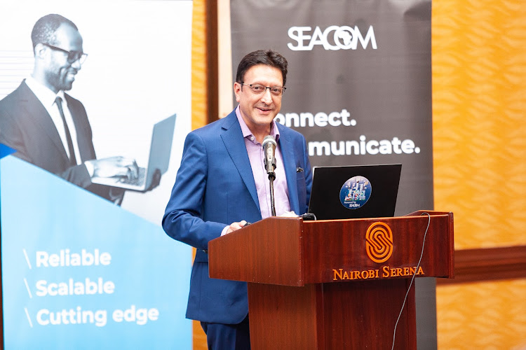 SEACOM East Africa managing director Tejpal Bedi during the SEACOM business event in Nairobi/HANDOUT