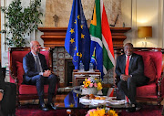 President Cyril Ramaphosa received a courtesy call from EU Council president Charles Michel on Tuesday.