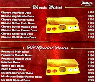 Variety Dosa menu 3