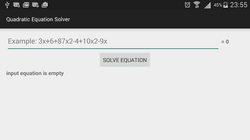 Quadratic Equation Solver