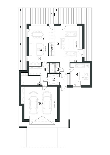 Oryginalny D7 - Rzut parteru