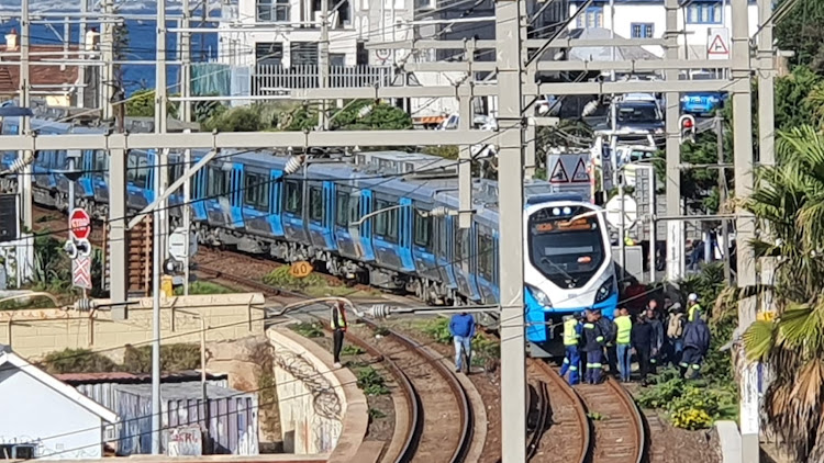 Metrorail confirmed a side train collision incolving two trains on Monday.