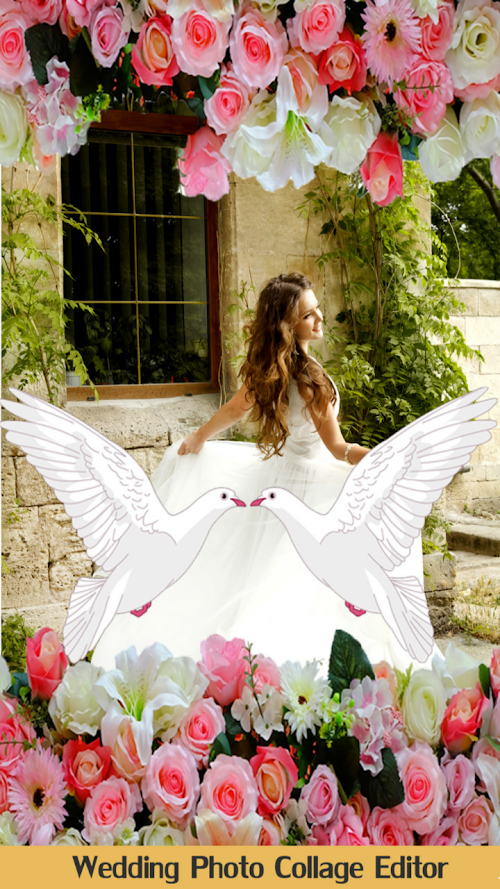 Android application Wedding Photo Collage Editor screenshort