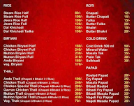 Hotel Khandeshi Chavisht menu 2