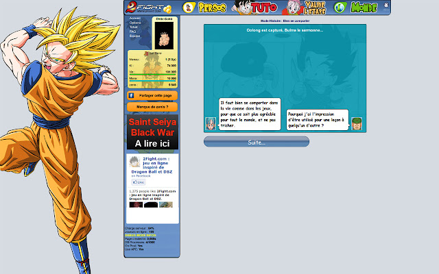 Dragon Ball Z mmorpg game ! chrome extension