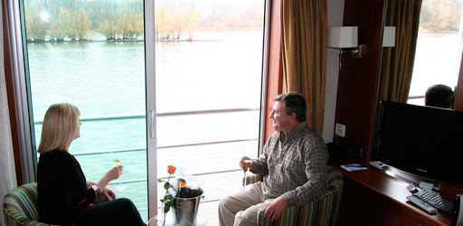 amadolce-stateroom.jpg - Relax in your stateroom and take in views of stirring landscapes along the riverbanks of Bordeau on AmaDolce. 