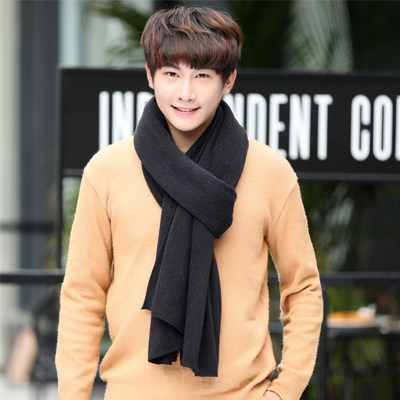 Title 12, Casual Solid Color Warm and Long Couple Scarf, ...
