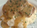 RANCH HOUSE CROCK POT PORK CHOPS w/ PARMESAN MASHED POTATOES was pinched from <a href="http://www.chef-in-training.com/2011/10/ranch-house-crock-pot-pork-chops-and-parmesan-mashed-potatoes/" target="_blank">www.chef-in-training.com.</a>