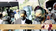 Alisha and Connie at Shona Ferguson's funeral.