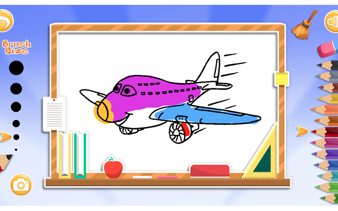 Cartoon Coloring Book Game - HTML5 Game Preview image 2