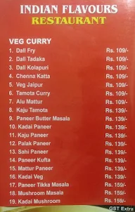 Indian Flavours Restaurant menu 2