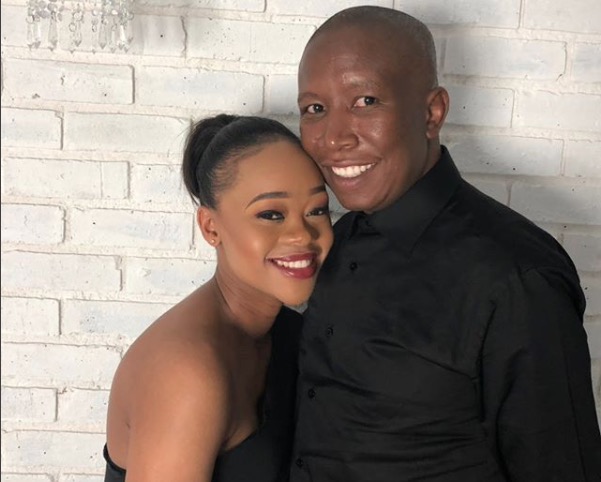 Julius Malema gushed over his wife, Mantoa.