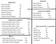 Oh! Paratha menu 1