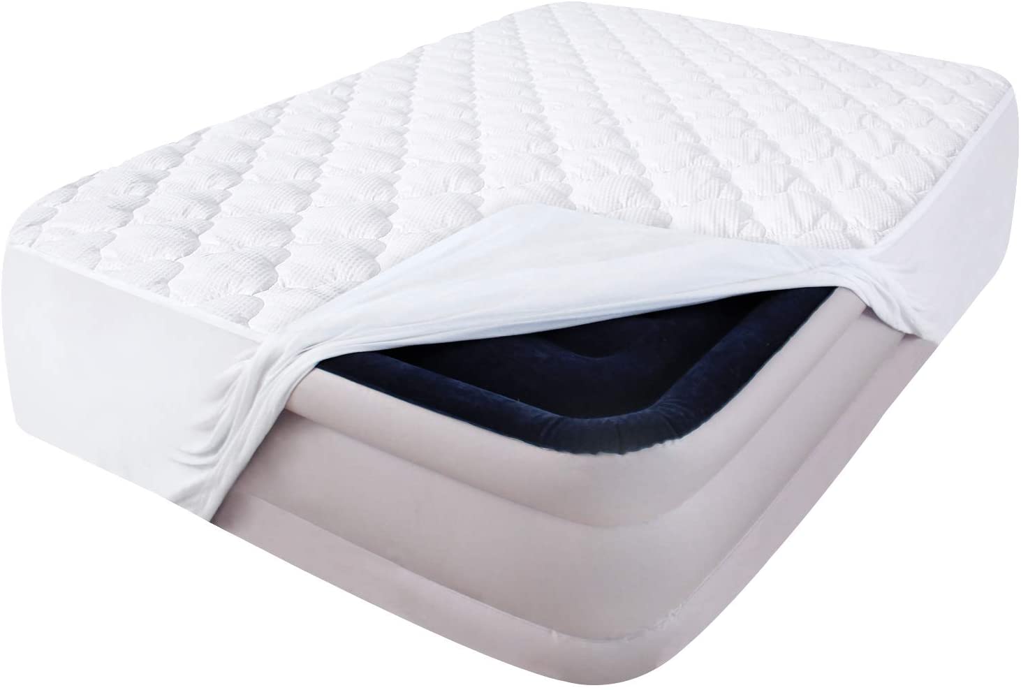 Use a mattress topper to make an air bed more comfortable