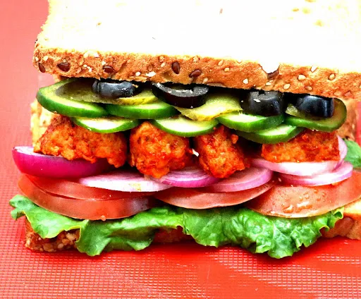 Chicken Seekh Kabab Sandwich