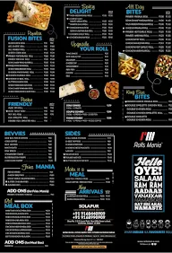 Rolls Mania menu 1