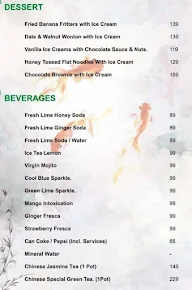 Bangalore Mandarin menu 2