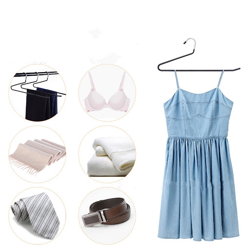 Title 5, Z-shaped Pants Clip Seamless Wardrobe Storage A...