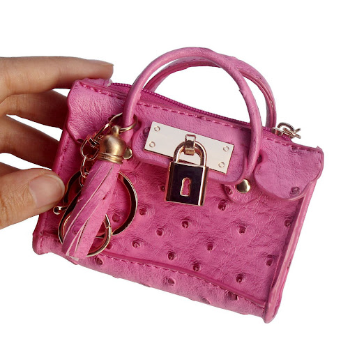 Title 5, Leather Solid Color Fashion Tassel Mini Handbag