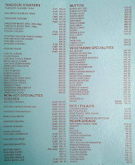 Moti Mahal Delux menu 1