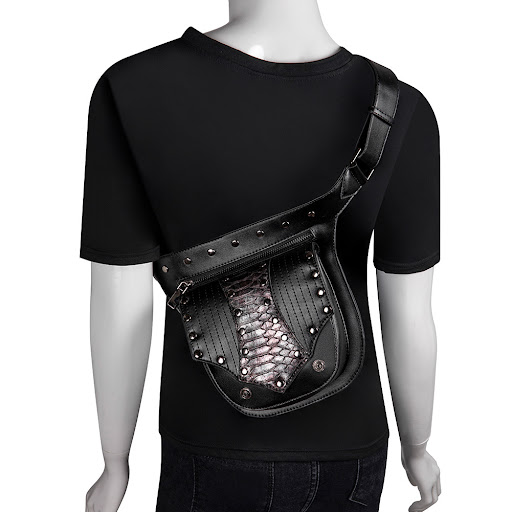 Title 10, Gear Duke Vintage Steampunk Bag Retro Rock Goth...